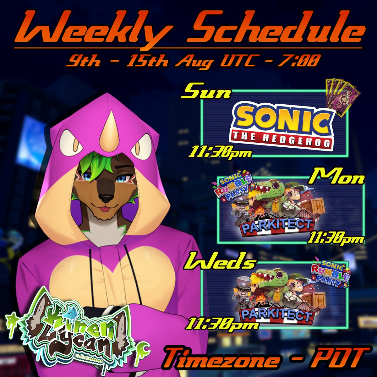 KinenLycan's tweet photo. 🐺 Sonic Park 🎢

Streams:
Sonic Series (Sonic the Hedgehog 2, Maybe 3)
Parkitect

Continuing our Sonic Series games and Parkitect!
I may be a bit addicted https://t.co/suDqyN6WH7