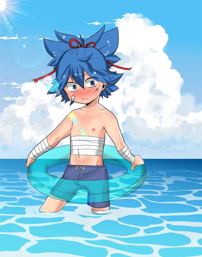 nikaidoo2019's tweet photo. 過去絵ですみません。子供であれば海にダッシュする暑さなんですがエアコン使用はギルティ。 https://t.co/J9S4dDeSiN