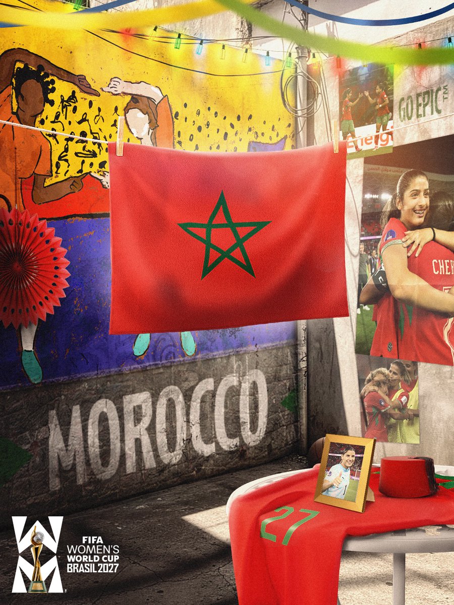 fifaworldcup_ar's tweet photo. سيدات المغرب إلى #FIFAWWC 🇲🇦 https://t.co/xbdZvvMCbj