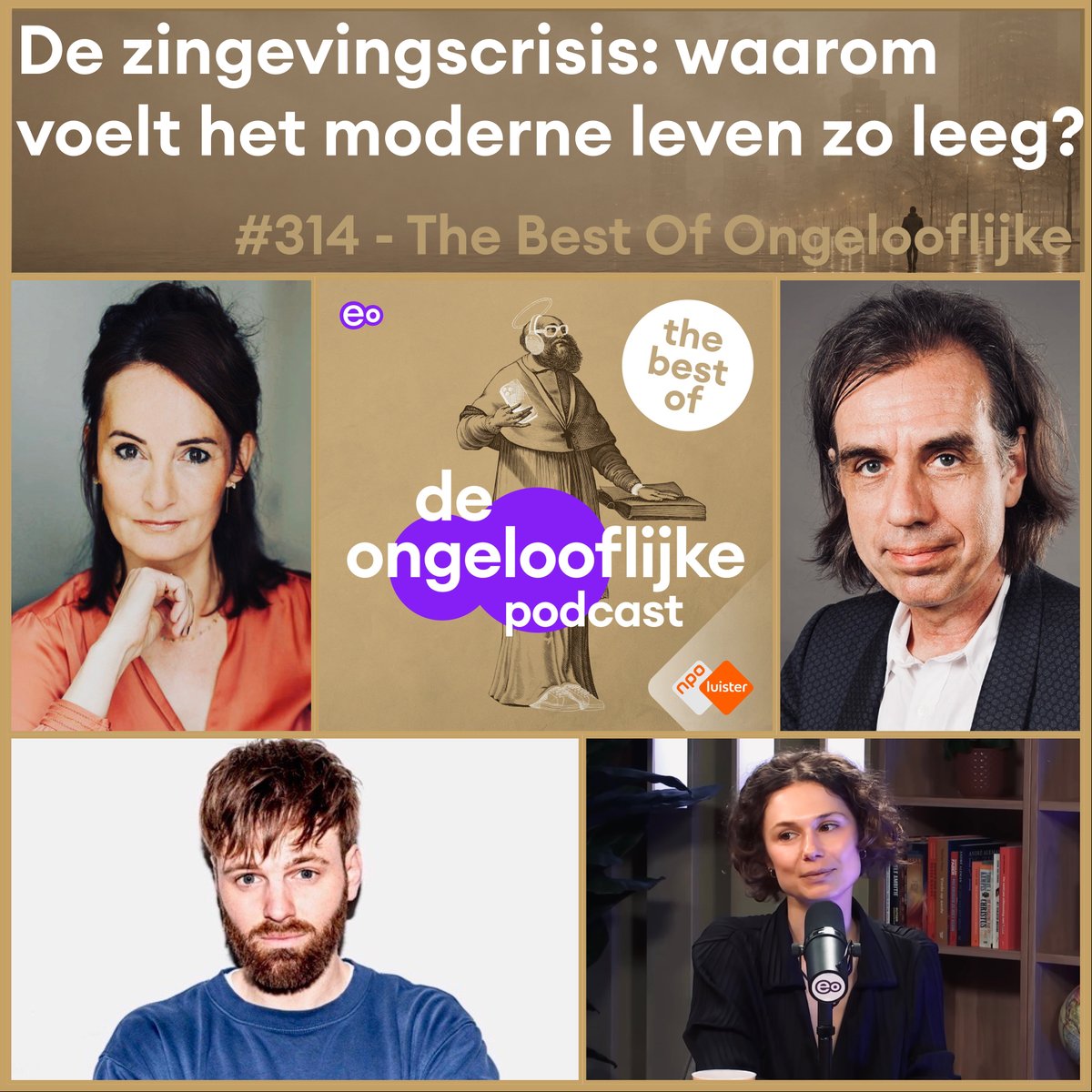 David_Boogerd's tweet photo. Waarom voelt het moderne leven zo leeg?

We leven in een rijk en vrij land. Toch worstelen veel mensen met mentale problemen: waar doe ik het allemaal voor?

Over de zingevingscrisis, met Dirk de Wachter, @debroervanroos, @EsthervanFenema e.a.

🎧De Ongelooflijke Best Of - 314 https://t.co/l6G3XqhqjY