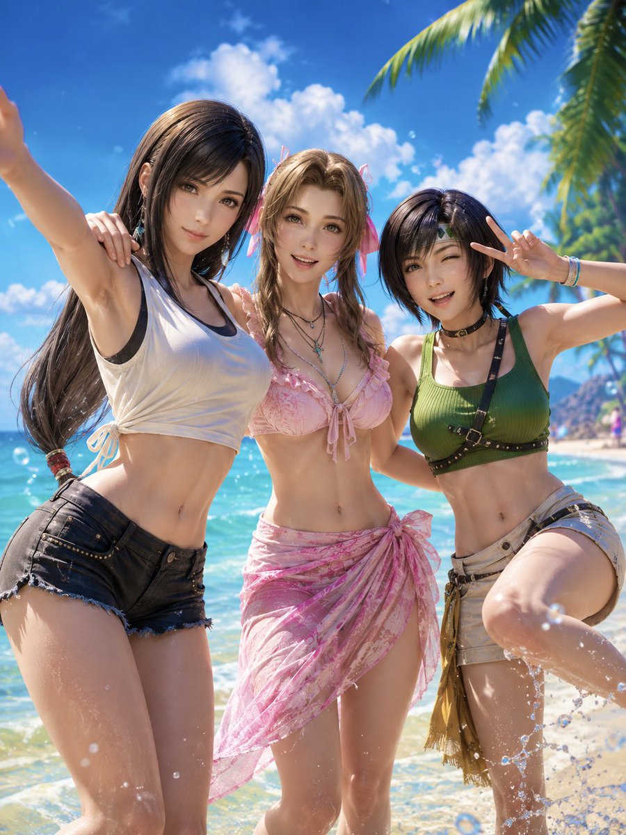 marusan0331's tweet photo. 戯れ☀️
#FF7R #AIart️️️️️️️️️️️️️️️️️️️️️️️️️️️️️️️️️️️️️️️️️️️️️️️️️️️ #Tifa #Aerith #Yuffie https://t.co/SHCkFQBHIY
