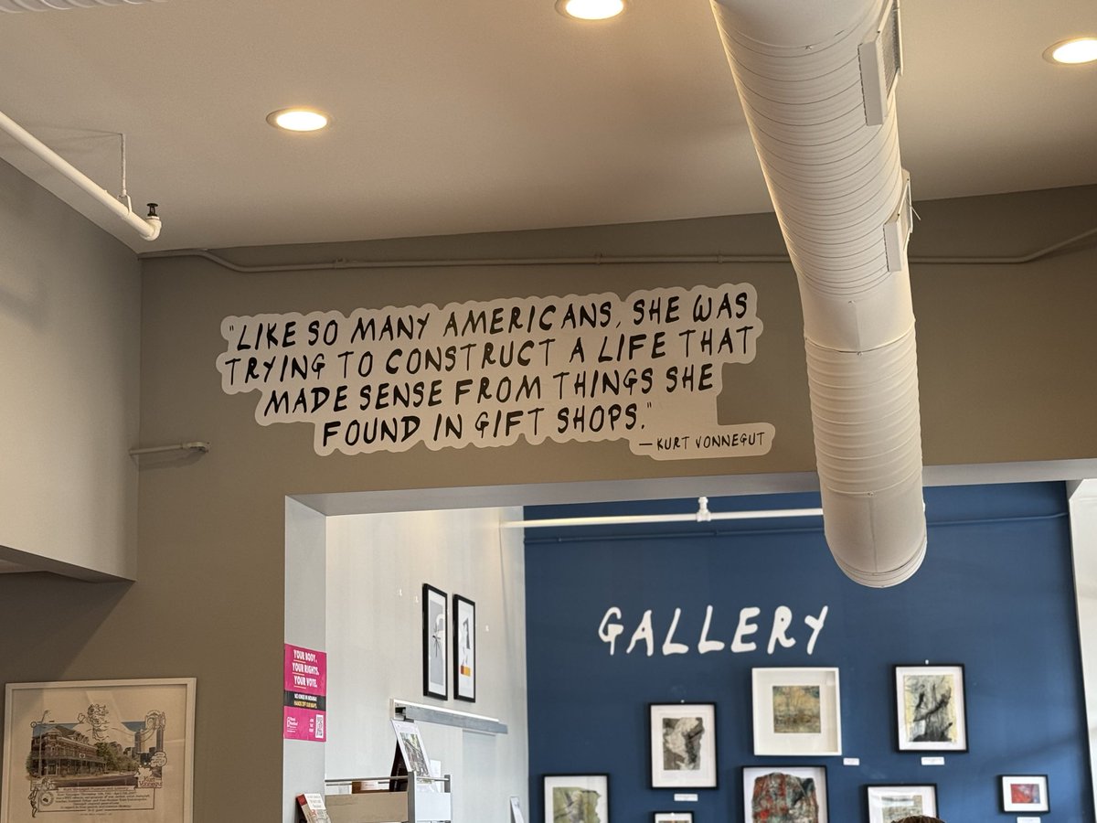 CrysEnglish1027's tweet photo. Just visited the Kurt Vonnegut Museum in Indianapolis Indiana!!!! So so worth it. Favorite place ever!!!! https://t.co/KCnWcr5fw2