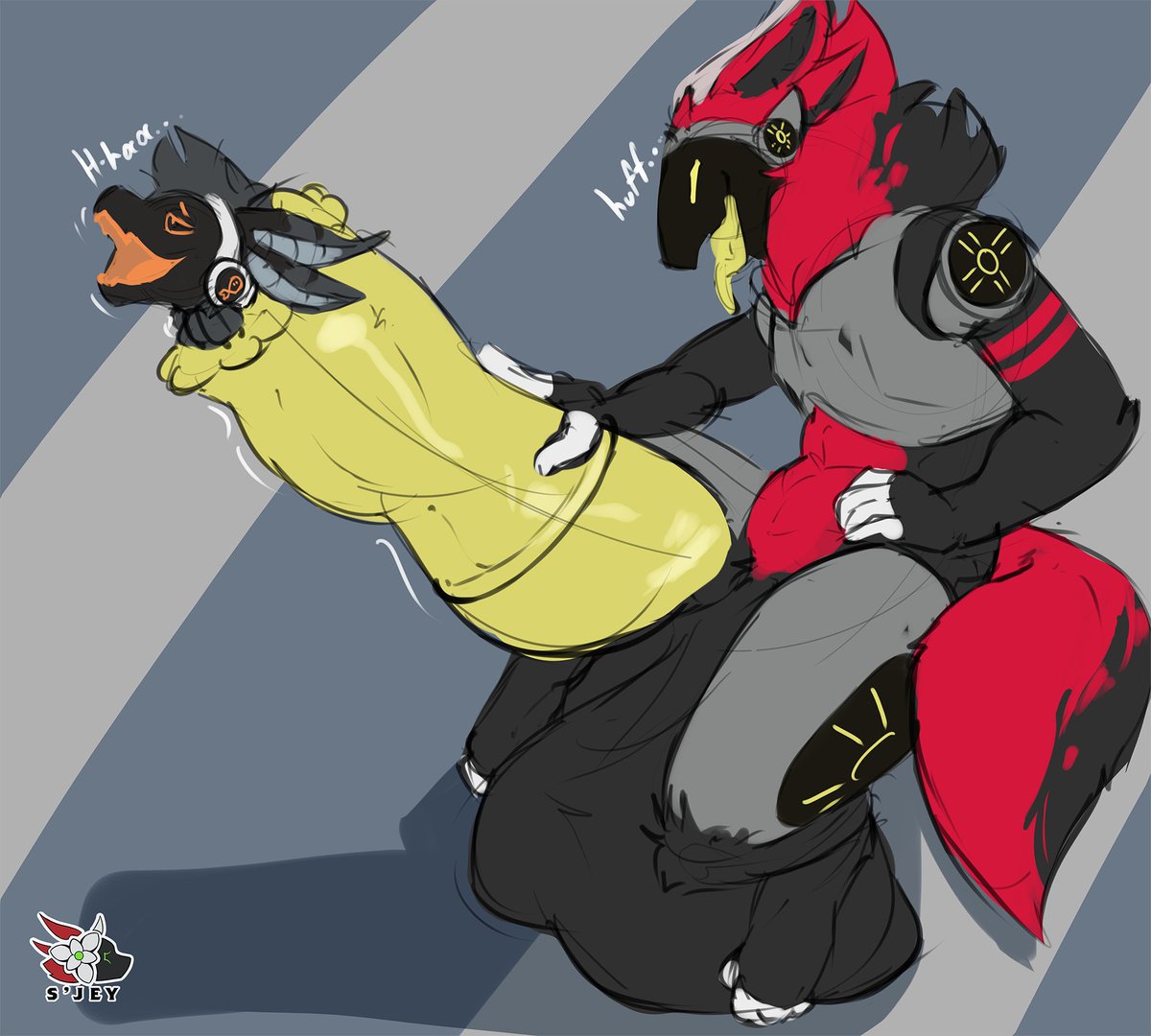 itstedda's tweet photo. CW cock vore and HUGE proto cock and like tons of cum and stuff yeah its pretty good...
.
.
.
.
.
.
.
.
happy (late) bday to @MistaFishay hope you like my gift <3 Making you into the bday cake frosting is such a delight!~ 

art by amazing @SJey_Afterdark https://t.co/a69SECA9Eo