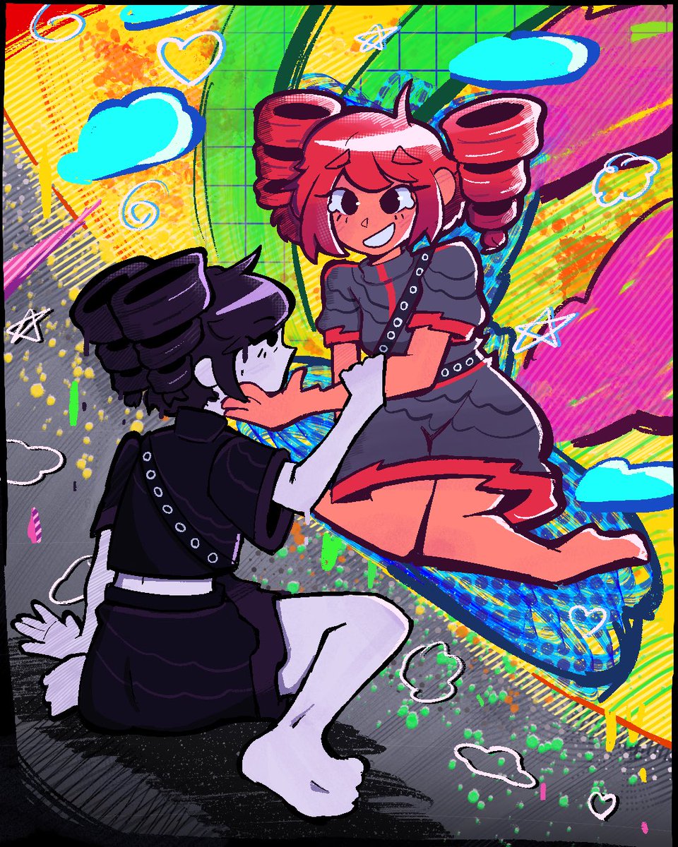 cyzlost's tweet photo. this really was our cadnium colors
#kasaneteto #jamiephanart #重音テト https://t.co/Geu4Zh33V4
