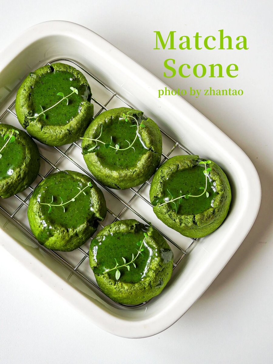 FredaHubbaspyp's tweet photo. Baking fresh matcha scones at home on a rainy Sunday = pure cozy vibes ， https://t.co/ztyuYfgKqE