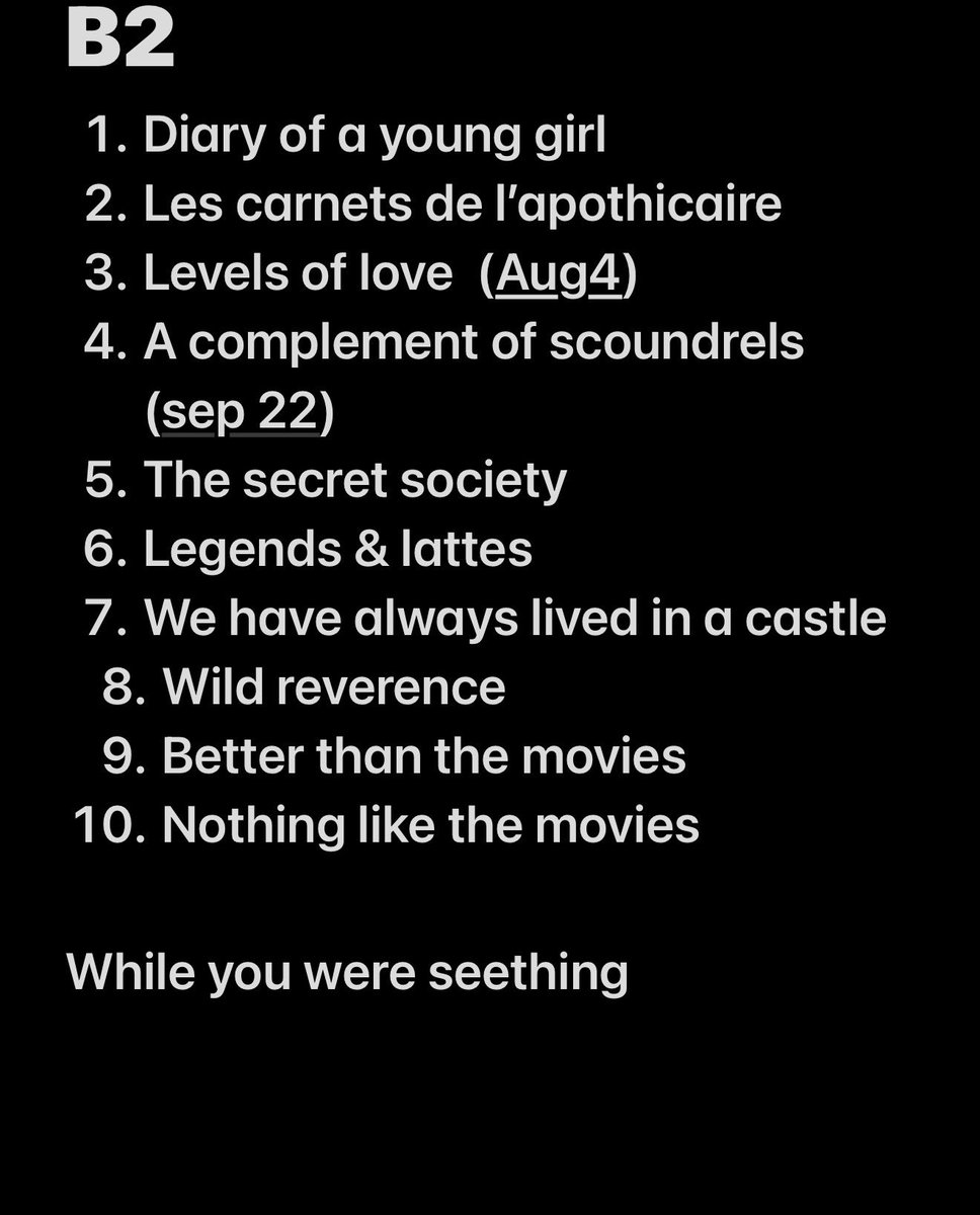yvanille15's tweet photo. Reading list for this month. I’m so bold🙂‍↔️ https://t.co/M8J1vZYq08