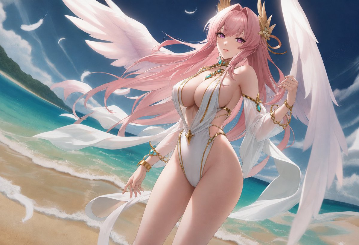 TheGirlsVerse's tweet photo. Remielle — Zenless Zone Zero — Angelic Beach 🪽🏖️

#Remielle #ZZZ #aiart https://t.co/5qpJJwdQI0