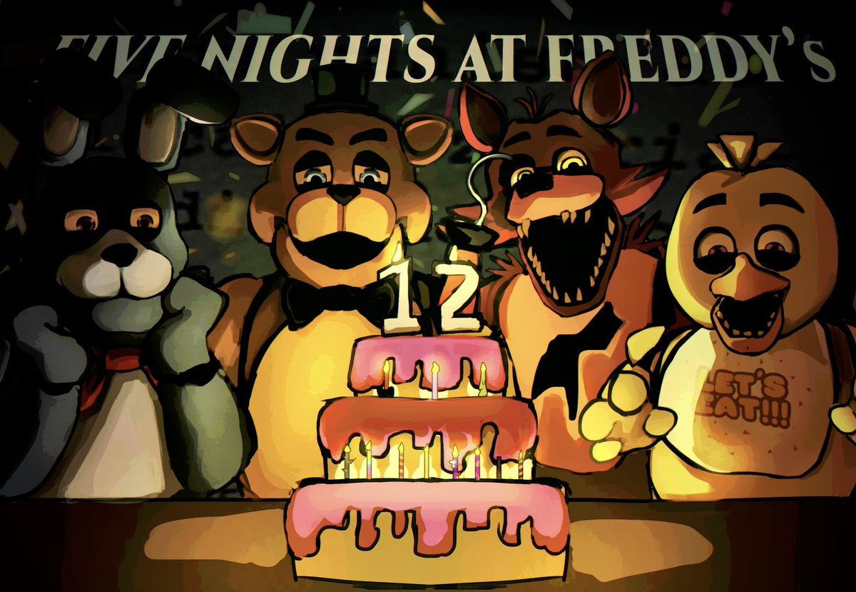 nnoisorroc's tweet photo. FNAF means so much to me. i grew up with this franchise, and it’s incredible that it’s been around for 12 years. it’s hard to say goodbye, but I’m stepping away from social media and won’t be posting anymore. thank you, FNAF community. 
#FNAF #art https://t.co/JWRLyd7PO2