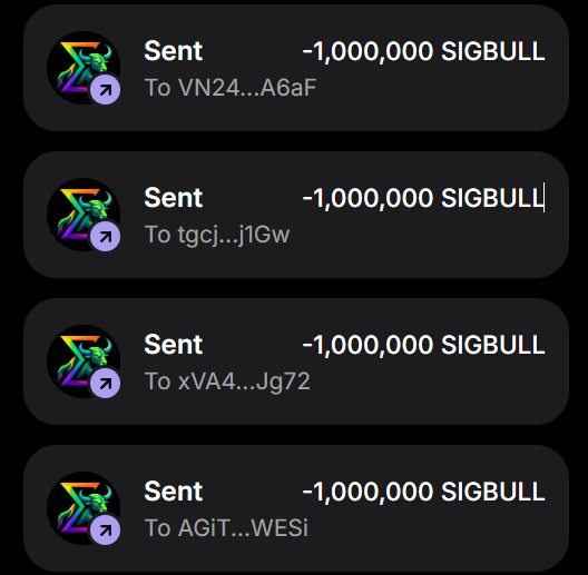 SigmaBullX's tweet photo. Each wallet will receive 1,000,000 $SIGBULL

Leave your $SOL address and repost ♻️

Like and repost the pinned tweet 📌

First 500 wallets ⬇️ #SolanaAirdrop https://t.co/QnUhANYynH