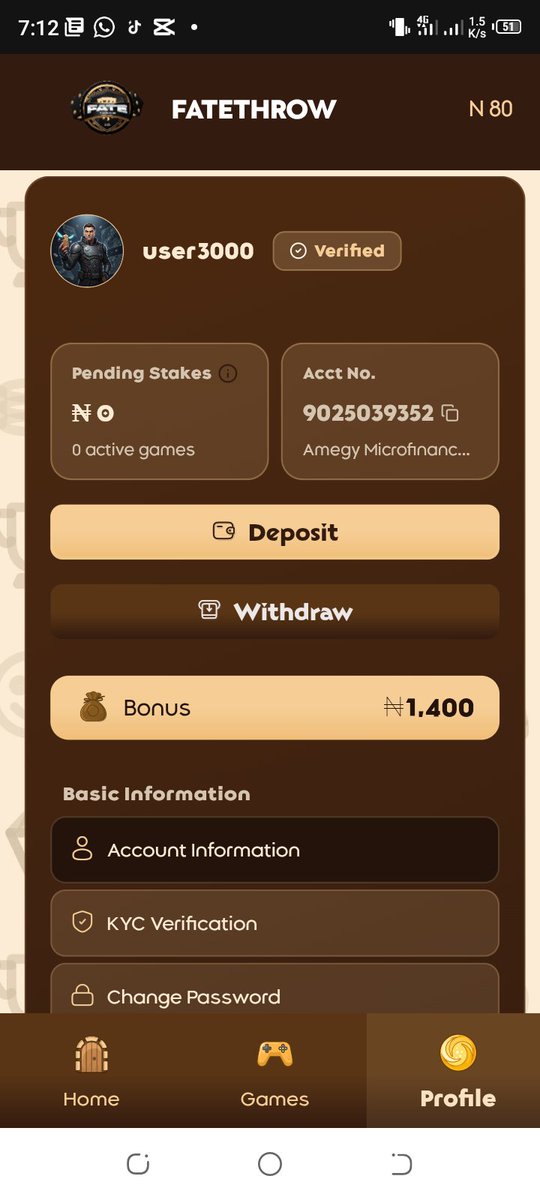 MartinsLuciom's tweet photo. @fatethrow I received my #5000 bonus yesterday after playing the game, it is actually real and u can use it to play game to withdraw. https://t.co/AKG6hhmrML