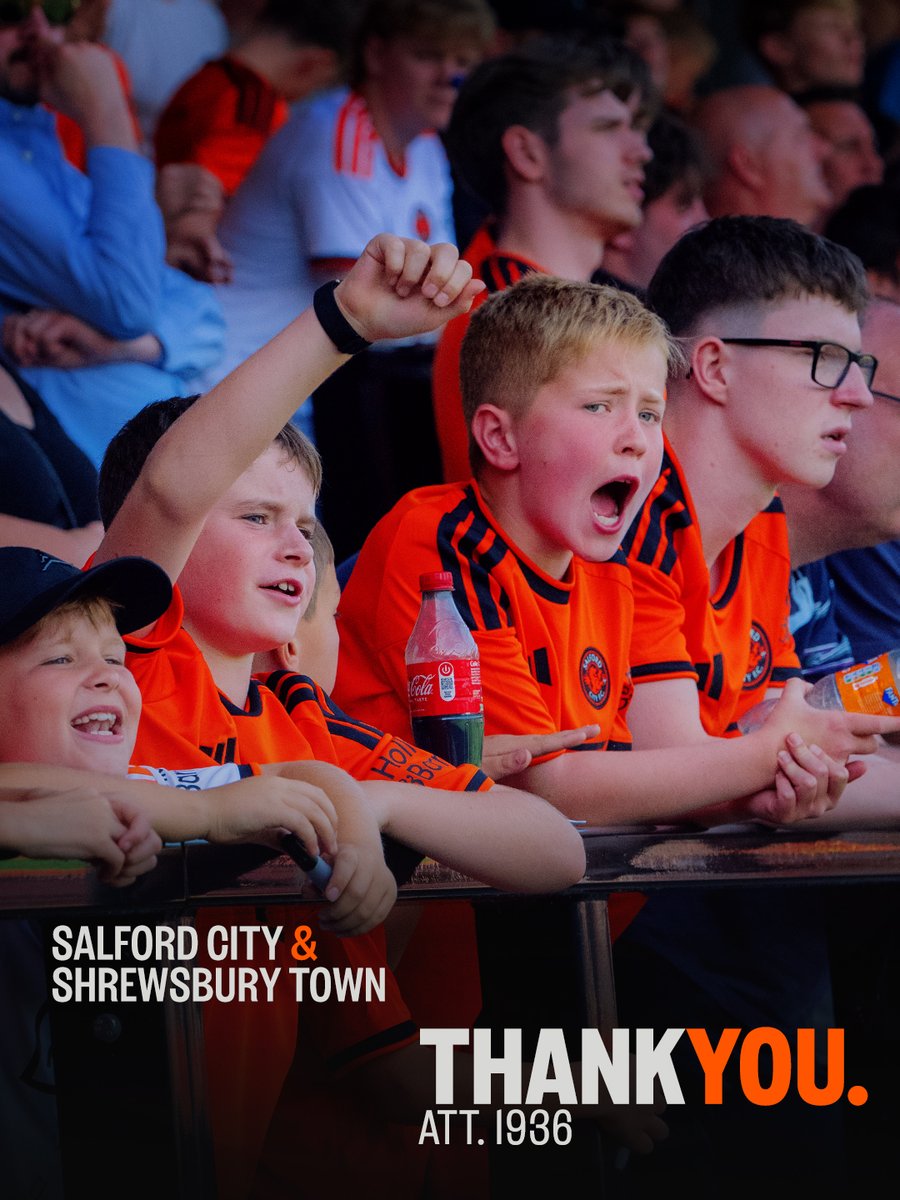 SalfordCityFC's tweet photo. A pleasure to have you back with us 🧡

Thank you to the fans at the AIG Stadium today 👏 https://t.co/ZtqdsrIT7s