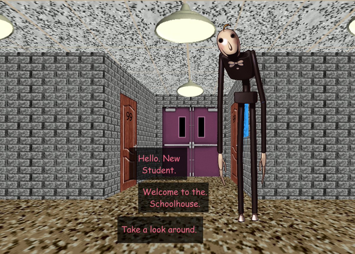 ShmorpMcdurgen's tweet photo. Wait who the fuck is this guy
#baldisbasics https://t.co/v17JZQf1fL