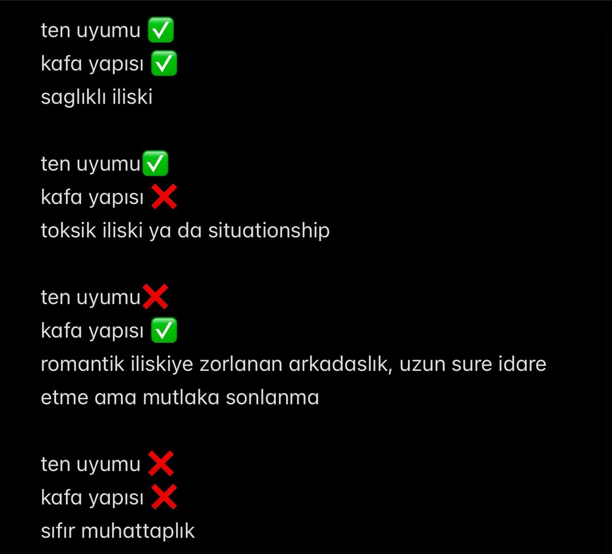 tivitliyormseri's tweet photo. bir arkadasim iliskiler hakkinda TESPIT yapmis 👇🏻👇🏻 https://t.co/cffvV3LsEh