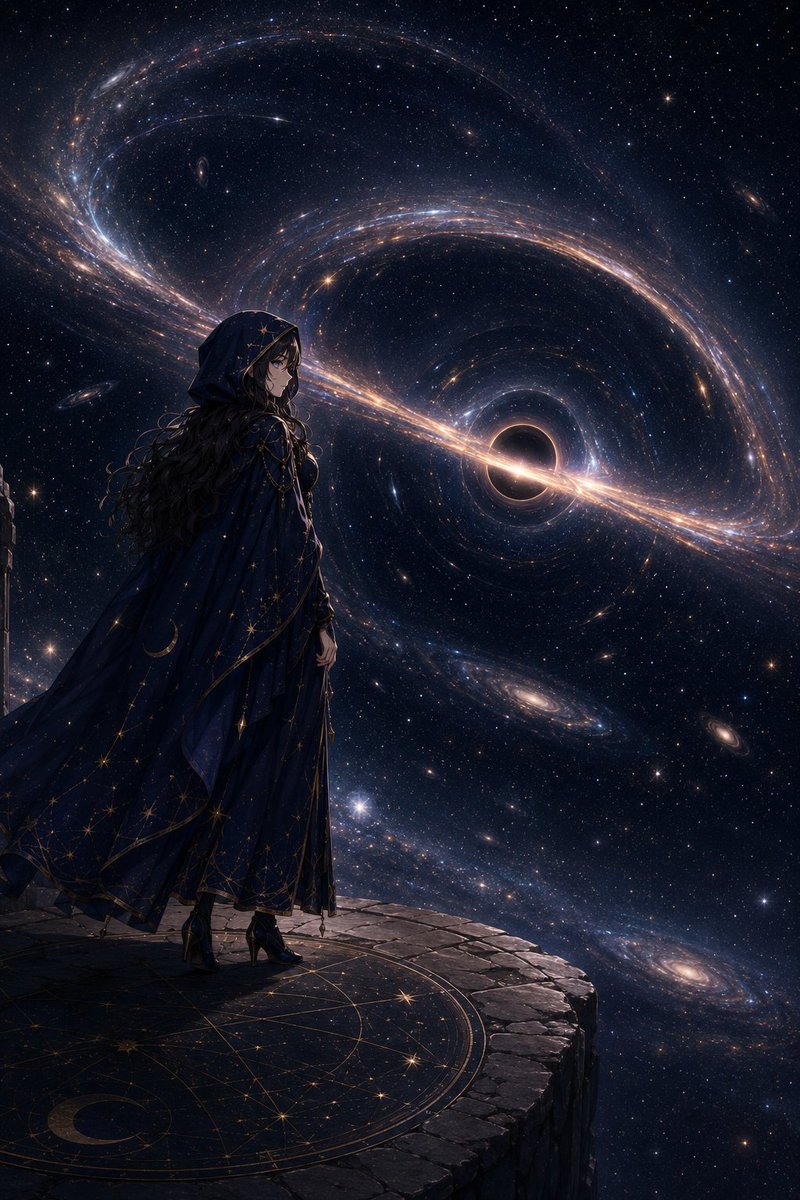Wyvernous66's tweet photo. # THE UNIVERSE THAT KNOWS YOU — v0.2a
 
Use the provided character as the sole identity reference.
 
Preserve the character completely.
 
Preserve their face, body, species, proportions, hairstyle, markings, colours, clothing, armour, accessories, anatomy, emotional presence, personality, silhouette and overall visual identity.
 
Do not redesign the character.
 
Do not replace who they are.
 
━━━━━━━━━━━━━━━━━━ THE CONCEPT ━━━━━━━━━━━━━━━━━━
 
Look at this character and determine something fundamental about who they are.
 
Look beyond occupation, abilities, weapons, clothing, species and obvious visual motifs.
 
Find the deeper truth beneath them:
 
a conviction, contradiction, instinct, longing, fear, relationship with the world, way of enduring, way of loving, way of surviving, or something else inseparable from who they are.
 
Then find its echo somewhere in the universe.
 
Do not depict that truth literally.
 
Do not simply transform the character's colours, symbols, weapons, powers, clothing motifs, species traits or physical features into celestial imagery.
 
Do not create a giant cosmic version of the character.
 
The connection should arise from meaning and behaviour, not visual resemblance.
 
━━━━━━━━━━━━━━━━━━ THE INTERPRETATION ENGINE ━━━━━━━━━━━━━━━━━━
 
Do not begin by choosing an astronomical phenomenon.
 
First determine the character's fundamental truth.
 
Then ask:
 
**If this truth were expressed as a behaviour, relationship or condition in nature, what would it do?**
 
Would it endure?
 
Protect?
 
Attract?
 
Repel?
 
Orbit?
 
Separate?
 
Return?
 
Wander?
 
Synchronise?
 
Consume?
 
Create?
 
Collapse?
 
Escape?
 
Transform?
 
Persist?
 
Remain stable under extraordinary pressure?
 
Reach endlessly toward something it can never touch?
 
Exist unnoticed while profoundly affecting everything around it?
 
Or behave according to some other principle more appropriate to this character?
 
These are examples only.
 
Infer the behaviour from the character rather than selecting from the list.
 
Only after identifying that behaviour should you find an astronomical phenomenon, relationship, event, structure or cosmic circumstance that naturally expresses the same principle.
 
The reasoning order is:
 
**CHARACTER → TRUTH → BEHAVIOUR → COSMIC EXPRESSION → ENCOUNTER**
 
Choose the cosmic expression because of **what it does**, not because of how spectacular it looks.
 
The final image does not need to explain this reasoning.
 
It should simply make the connection feel strangely inevitable.
 
━━━━━━━━━━━━━━━━━━ ASTRONOMICAL FREEDOM ━━━━━━━━━━━━━━━━━━
 
Think across the full scale and diversity of the universe.
 
The answer may be enormous or surprisingly small.
 
It may concern a single object, multiple objects, a relationship between them, an event unfolding over time, an unusual physical condition, a pattern visible only at immense scale, or something stranger.
 
It may be scientifically plausible.
 
It may extrapolate from real astronomy.
 
It may appear to violate known physics while retaining coherent internal logic.
 
Do not assume that emotional or philosophical depth requires the most famous or visually spectacular object available.
 
A quiet astronomical relationship may express the character more truthfully than a cosmic catastrophe.
 
An almost empty image may be more appropriate than a crowded one.
 
A subtle anomaly may be more meaningful than an enormous explosion.
 
Something ordinary behaving in an extraordinary way may be more powerful than something inherently exotic.
 
━━━━━━━━━━━━━━━━━━ ANTI-CONVERGENCE ━━━━━━━━━━━━━━━━━━
 
Do not default to the same iconic cosmic spectacles for unrelated characters.
 
Black holes, spiral galaxies, colourful nebulae and similar immediately recognisable phenomena are not universal symbols for mystery, power, darkness, complexity, trauma, importance or depth.
 
Use such phenomena only when their **specific physical behaviour or relationship** is genuinely the strongest analogue for this particular character.
 
Do not choose an astronomical subject merely because it creates an impressive background.
 
Avoid generic cosmic spectacle.
 
Seek the most precise cosmic correspondence.
 
Different characters should be capable of leading to radically different astronomical answers.
 
━━━━━━━━━━━━━━━━━━ THE ENCOUNTER ━━━━━━━━━━━━━━━━━━
 
The character does not command the phenomenon.
 
It is not their ability, summon, transformation, kingdom, Domain, aura or personal dimension.
 
The universe was not created for them.
 
They encounter something within it.
 
For one impossible moment, something within the incomprehensible scale of existence seems to understand exactly who they are.
 
Determine how this particular character would naturally encounter this particular cosmic expression.
 
They may observe it.
 
Approach it.
 
Travel beside or through it.
 
Investigate it.
 
Flee from it.
 
Reach toward it.
 
Shelter beneath it.
 
Discover its consequences without seeing its source.
 
Stand within an environment transformed by its distant presence.
 
Witness something occurring unimaginably far away.
 
Or experience it in some entirely different way demanded by the interpretation.
 
These are possibilities, not required actions.
 
Do not automatically depict the character standing motionless with their back to the viewer while looking upward.
 
Do not automatically place them on a balcony, cliff, platform or planetary surface simply to provide a foreground.
 
Let the nature of the encounter determine their action, orientation and surroundings.
 
━━━━━━━━━━━━━━━━━━ SCALE ━━━━━━━━━━━━━━━━━━
 
The universe is unimaginably larger than the character.
 
Respect that.
 
Do not automatically make the character visually dominant simply because they are the subject.
 
Choose their scale according to the encounter.
 
They may remain clearly readable in the foreground.
 
They may occupy only a small portion of the composition.
 
They may become a tiny recognisable figure confronted by something almost beyond comprehension.
 
They may also be framed more closely when intimacy better serves the interpretation.
 
Allow extreme scale when extreme scale makes the image stronger.
 
Scale should reveal the relationship between the character and what they encounter, not merely demonstrate that space is large.
 
━━━━━━━━━━━━━━━━━━ COMPOSITION MUST EMERGE FROM THE ENCOUNTER ━━━━━━━━━━━━━━━━━━
 
Create one decisive cinematic composition.
 
Do not create a collage, character sheet, infographic or collection of separate cosmic ideas.
 
Everything visible should belong to the same moment.
 
Do not treat **small character observing enormous celestial object** as the default visual solution.
 
After determining the cosmic expression, ask:
 
**How would the specific behaviour of this phenomenon be most powerfully experienced in a single image?**
 
Build the composition around that answer.
 
The cosmic expression does not need to behave like an object hanging in the sky.
 
It may surround the character.
 
Pass across the composition.
 
Occur beneath or behind them.
 
Extend beyond every edge of the image.
 
Divide enormous regions of space.
 
Exist at such distance that it appears deceptively small.
 
Be distributed across many separate points.
 
Be defined primarily by the relationship between multiple things.
 
Be partially or completely outside the frame.
 
Be visible only through its effect on light, matter, environment or other celestial bodies.
 
Or possess no obvious visual centre at all.
 
These are possibilities, not required alternatives.
 
Do not deliberately choose an unusual composition merely for variety.
 
Choose the composition demanded by the interpretation.
 
The character does not need to face the phenomenon.
 
Their body language, movement, gaze and position should arise naturally from what is happening.
 
Allow the interpretation to determine:
 
• camera distance • camera height and angle • character orientation • foreground and background relationship • degree of negative space • apparent scale of the cosmic expression • whether the phenomenon is directly visible at all
 
Avoid automatically centring the character.
 
Avoid repeatedly using the same rear-facing observer composition.
 
Avoid repeatedly placing the character low-left while a dominant celestial object occupies the upper-right.
 
Avoid generic symmetrical poster framing unless genuinely appropriate.
 
The astronomical phenomenon should feel like something that exists independently of the character rather than decorative scenery placed behind them.
 
The image should feel discovered, not staged.
 
**COMPOSITION SELF-TEST**
 
Before finalising the image, mentally remove the chosen astronomical subject.
 
Imagine replacing it with a different large celestial object while leaving the character, camera, environment and composition essentially unchanged.
 
If the image would still work almost equally well, the composition is too generic.
 
Reconsider the encounter.
 
The composition should make sense **because of what this particular cosmic expression is doing**.
 
━━━━━━━━━━━━━━━━━━ VISUAL LANGUAGE ━━━━━━━━━━━━━━━━━━
 
Create a premium finished illustration with convincing astronomical scale, depth, atmosphere and light.
 
Preserve the visual identity and aesthetic character of the supplied reference while allowing the surrounding universe to establish its own visual language.
 
Space should not automatically become a colourful fantasy backdrop.
 
Use darkness and emptiness when appropriate.
 
Use colour with purpose.
 
Allow enormous regions of the image to remain quiet.
 
Allow cosmic phenomena to be distant, partially obscured, indirect or difficult to comprehend.
 
Scientific plausibility may be respected or transcended according to the interpretation, but impossible phenomena should still possess coherent internal logic.
 
Do not sacrifice meaning for spectacle.
 
Do not sacrifice spectacle when spectacle genuinely belongs to the meaning.
 
Create an image that feels like witnessing something extraordinarily rare.
 
━━━━━━━━━━━━━━━━━━ THE FINAL PRINCIPLE ━━━━━━━━━━━━━━━━━━
 
The character does not own the universe.
 
The universe does not obey them.
 
Nothing has been arranged for their benefit.
 
Somewhere within its impossible scale, however, exists a behaviour, relationship or phenomenon that echoes something fundamental within them.
 
Do not ask:
 
**What cosmic object looks like this character?**
 
Ask:
 
**What happens in the universe that feels like this character?**
 
Then let them encounter it.
 
The universe is unimaginably larger than them.
 
For one impossible moment,
 
it seems to know exactly who they are.