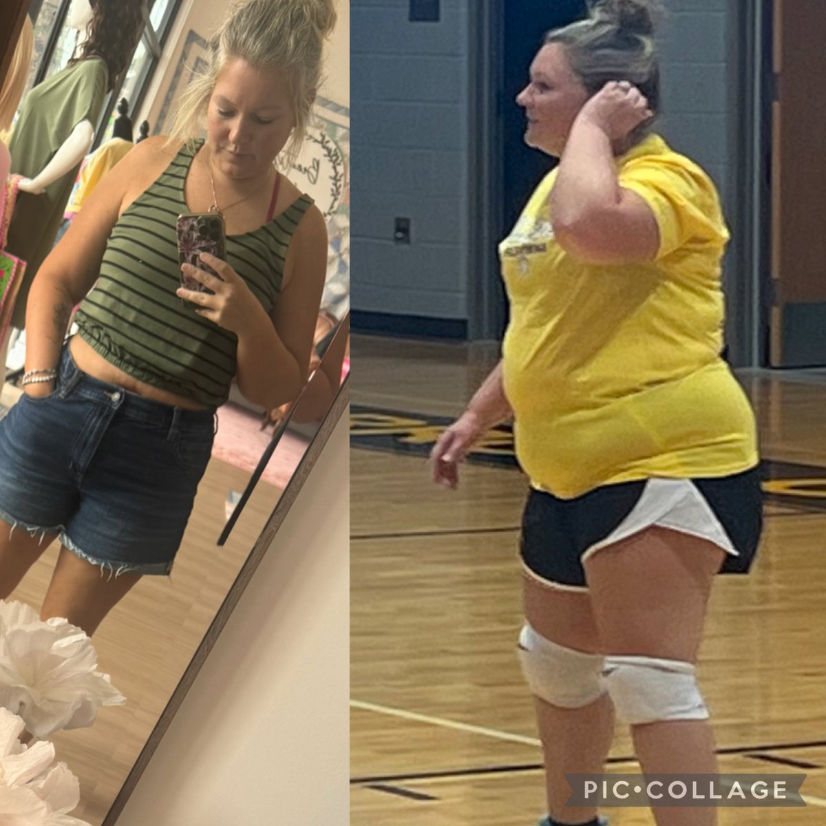 BrittRene's tweet photo. When I say I’m a completely different person, I mean it.
On the right, I hated every part of myself. On the left, I love who I’m becoming more each day.
Thank you, Jesus, for showing me that my weight will never define my worth, my identity, or my value. 🙏✨ https://t.co/YXc6r0NpoF
