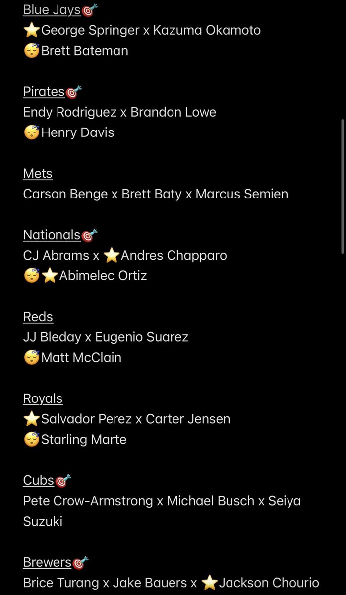 _JustSnaps's tweet photo. 8/8 Home Run List❗️💣

We still LIVE RN ❗️❕

Going over my straight 2 nd 3 piece for the day ⭐️

Thank you all for your support💯
Be safe tonight💯
🍀
Powered By
⚡️⚡️⚡️⚡️⚡️
@TheStarTool https://t.co/2cj8Ul4VIA