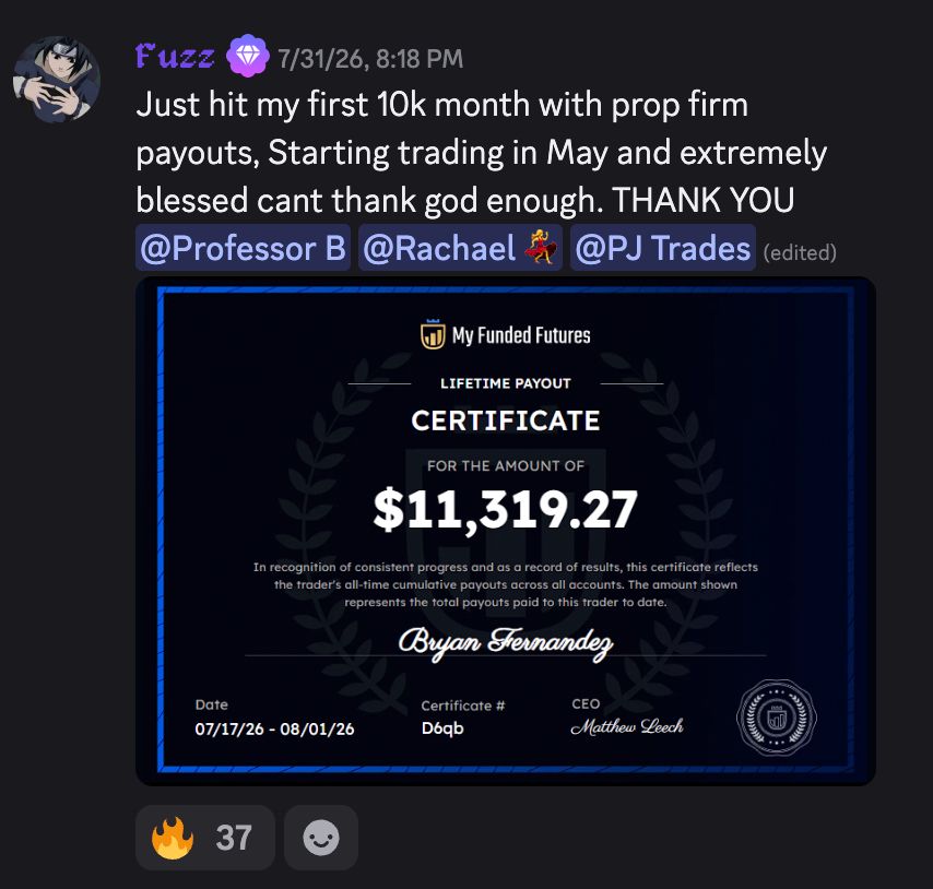 PJtrades_NQ's tweet photo. I love when people blame the market for their losses.

Especially the "broo July was SOoOoOooOoO bad" crowd.

Then explain this: a member just pulled a $10k month in July.

Same market, two different results.

So what's actually at fault? https://t.co/qfVqwMZwiv