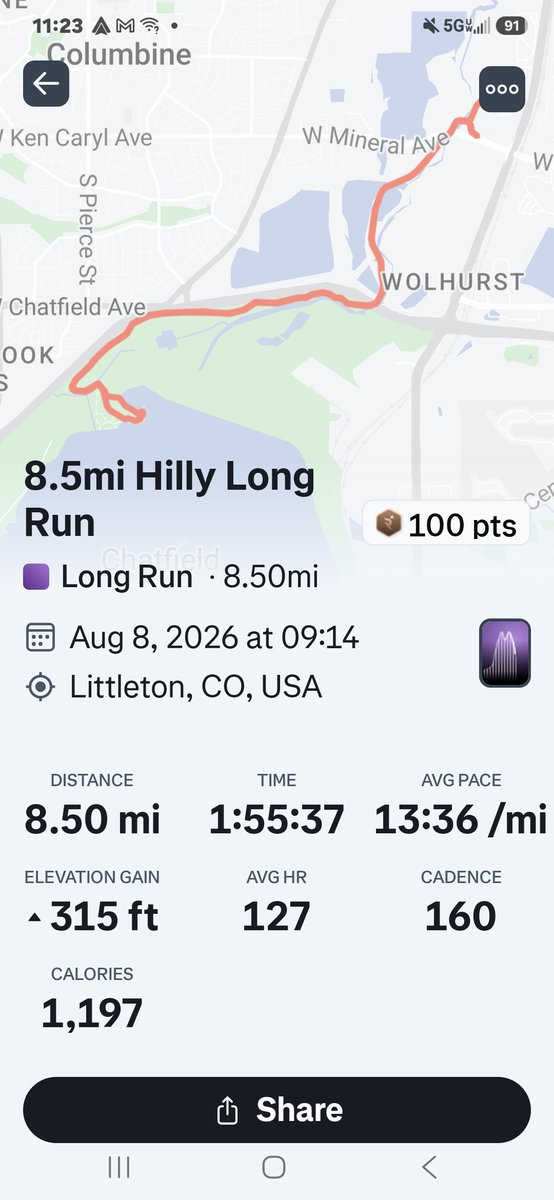 RobSigmon's tweet photo. Switched Marathon Training plans 12 weeks out from #runwiththemarines like this one much better! Slow today but 80 at the start and 92 at the end - I'll take it! #runna #running https://t.co/bycN4ESgWO