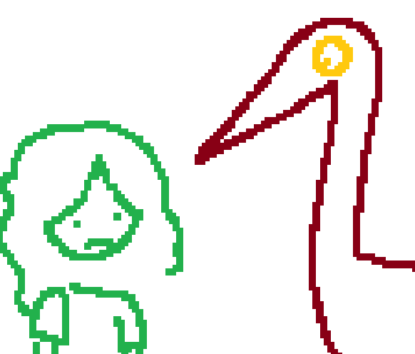 LesbianLabubuu's tweet photo. when i was a kid i encountered the same exact thing while with my family, and it gave me a multi-year long irrational fear of birds with long necks. i was convinced they were gonna peck my eyes out, and i put that label on like literally anything resembling them. https://t.co/TXhAyObXLk