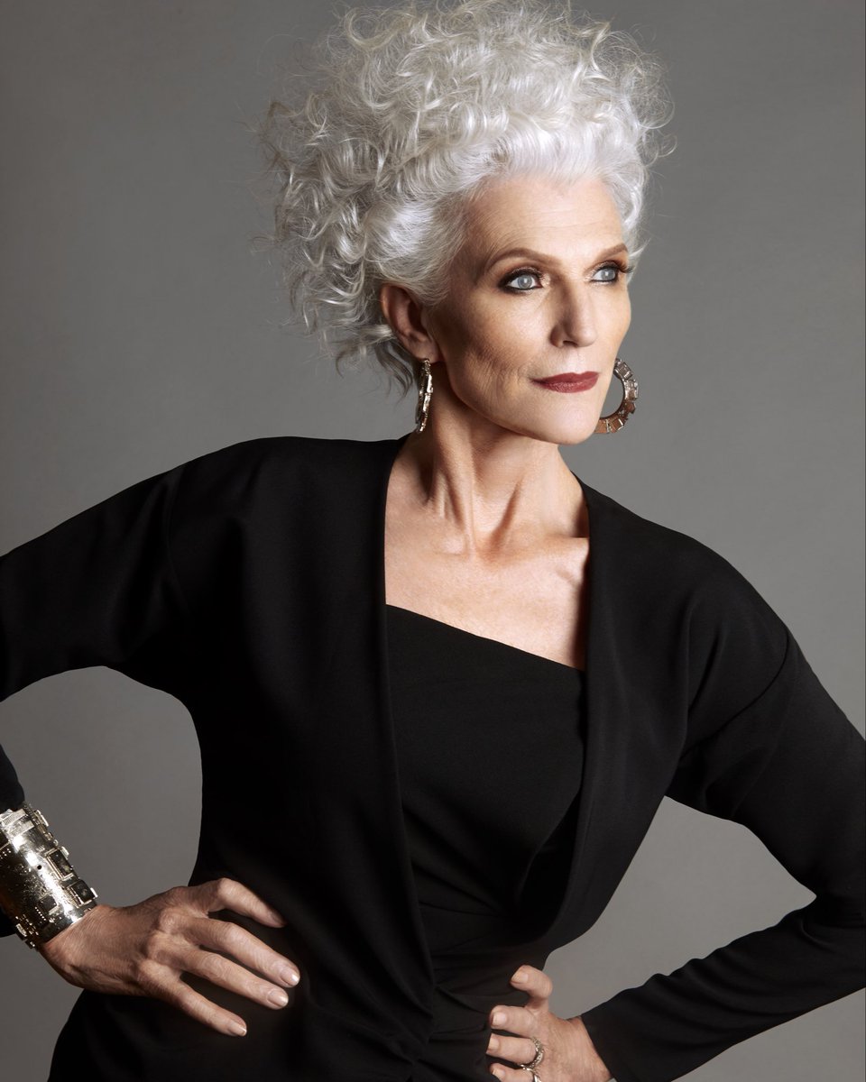 mayemusk's tweet photo. In my early 60s, I was doing mainly paid commercial jobs. When I was asked to do a free creative photoshoot for a makeup book I didn’t quite understand what they meant, but took a chance. The creative team was very talented. I had no idea the photos would look so good. This slow change from catalogs to couture is in my new book coming out mid-September. @XFashion 
TIMELESS- The Art of Reinvention and Resilience at Any Age 📕 
 https://t.co/W9KRc2KNbf