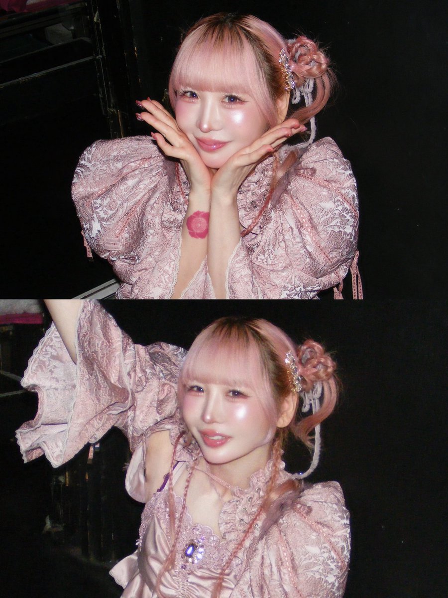 PINK_TT33's tweet photo. 靖子ちゃんのここらへんの自撮りのフィルター何使ってるのかな 強めのピンクぎらぎら（ちょい紫み）って感じでかわいい꒰՞ɞ̴̶̷̥⩊ɞ̴̶̷̥꒱֯もしかして二宮さんカメラだったりする？？有識者求む。 https://t.co/PjrOrSkmiJ