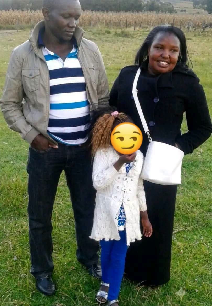 jmuragengunjiri's tweet photo. The rogue k!ller cop, Elijah Kibellion Kimoi who pulled the trigger that killed Dr. VICTORIA MUTISO appeared to be a great dad and husband on social media.

Such a beautiful family. 
Sad for them😢
All because their father was rogue https://t.co/gt0ulV6dby
