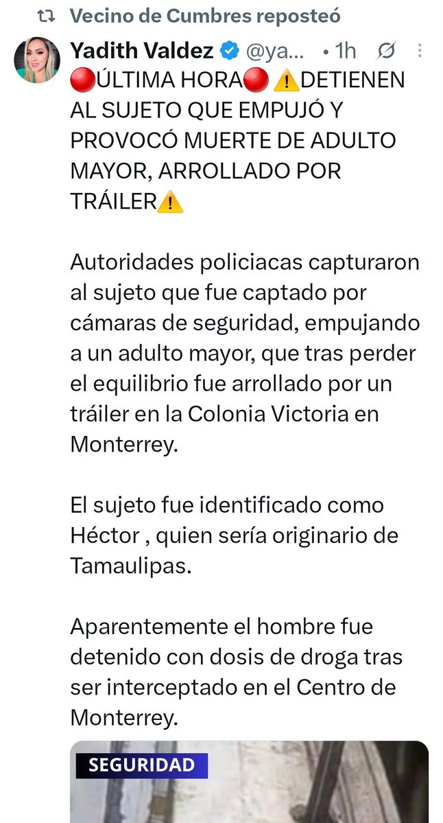 fedesanchezlla's tweet photo. @MtyFollow Ya lo pescaron https://t.co/ub7J9Ge9EQ