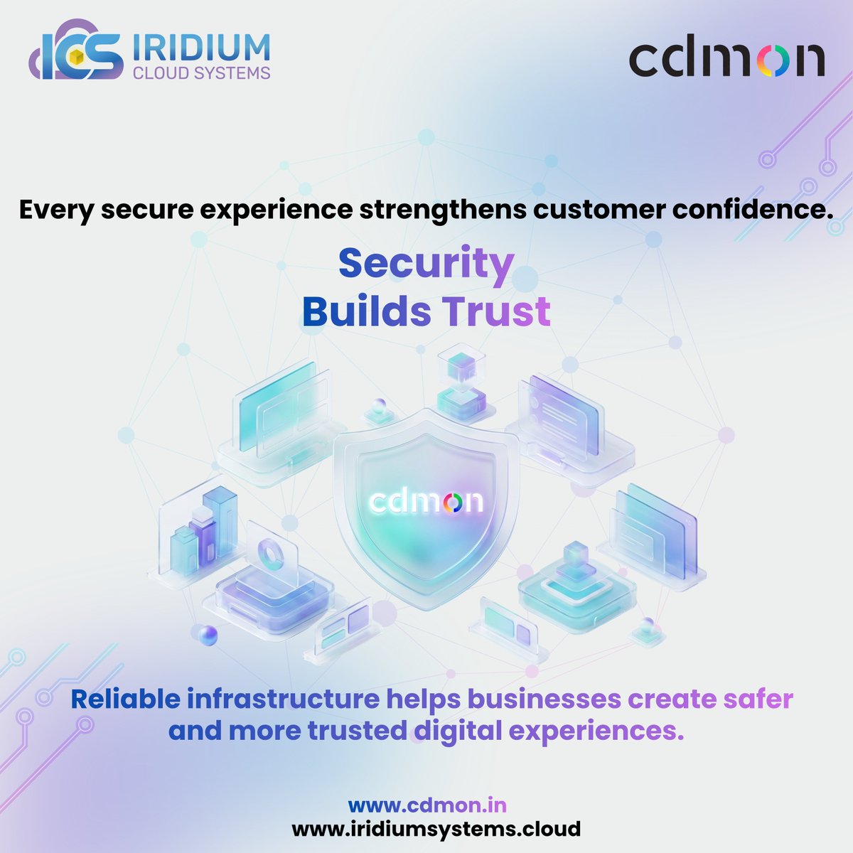 cdmonIndia's tweet photo. Customer trust starts behind the scenes.

Reliable infrastructure, strong security and consistent performance help create digital experiences people can depend on.

Learn more at https://t.co/LeYfxuMMHl

#WebsiteSecurity #CloudHosting #CustomerTrust #cdmon https://t.co/bqgS9HfQwx