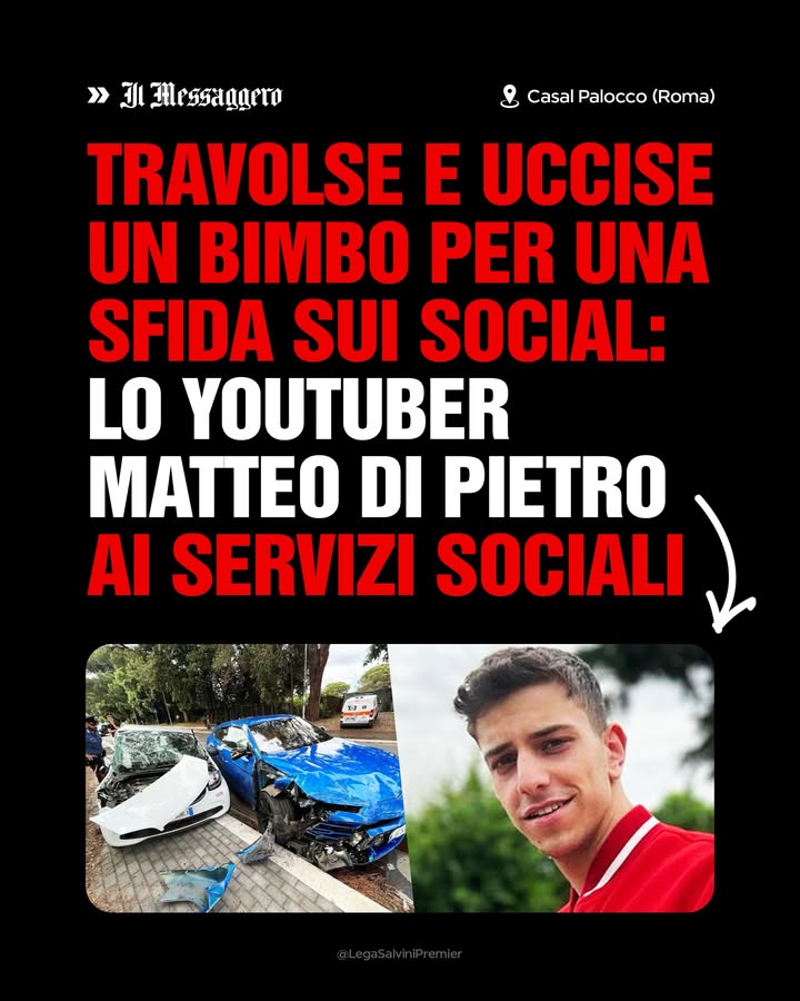 LegaSalvini's tweet photo. Travolge e uccide un bambino per una sfida sui social: va ai servizi sociali.

Mario Roggero spara ai rapinatori che avevano assaltato la sua gioielleria: condannato a 14 anni di carcere.

C’è qualcosa che non va. https://t.co/9ZuARreeUG