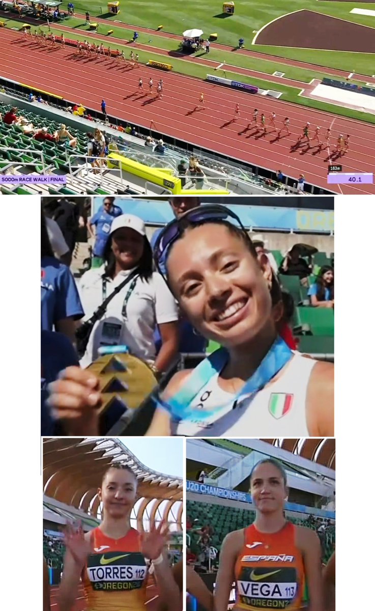 LuisMaroto63's tweet photo. En Oregón, Récord del Mundo de Beacroft y mejores marcas personales de Gina Torres 7ª, César Hidalgo 11º, Pablo Zárate 15º. Irene Vega 23ª. La italiana Serena di Fabio, Campeona del Mundo. Felicidades a tod@s. https://t.co/wzQNXjz7V7