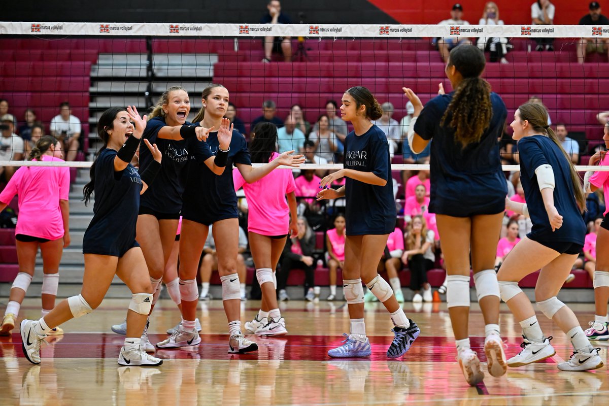 lorenziniphotog's tweet photo. All four Lady Jags VB teams were in action this morning wrapping up scrimmages. The season officially begins Monday 8/10 in Allen. If you can't make that, they play at home on Tuesday 8/11 vs Byron Nelson (who is currently on a 78 match winning streak). https://t.co/ZSGRc0GdiG