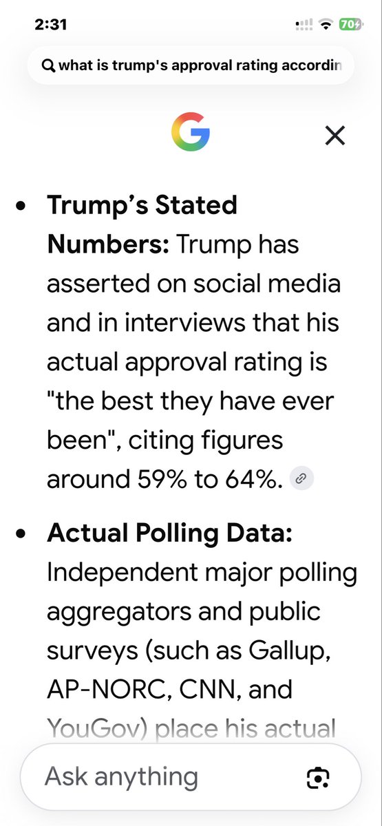 christ_73420's tweet photo. @FERMOR_23 @StephenM The truth is inconvenient for you cultists huh? Your conman/cult leader the orange faced clown trying to say his approval rating is in the 50'a to 60's, yet it is at a sad 30 to possibly low 40's. you folks are easy marks https://t.co/Cv6dDnSbLL