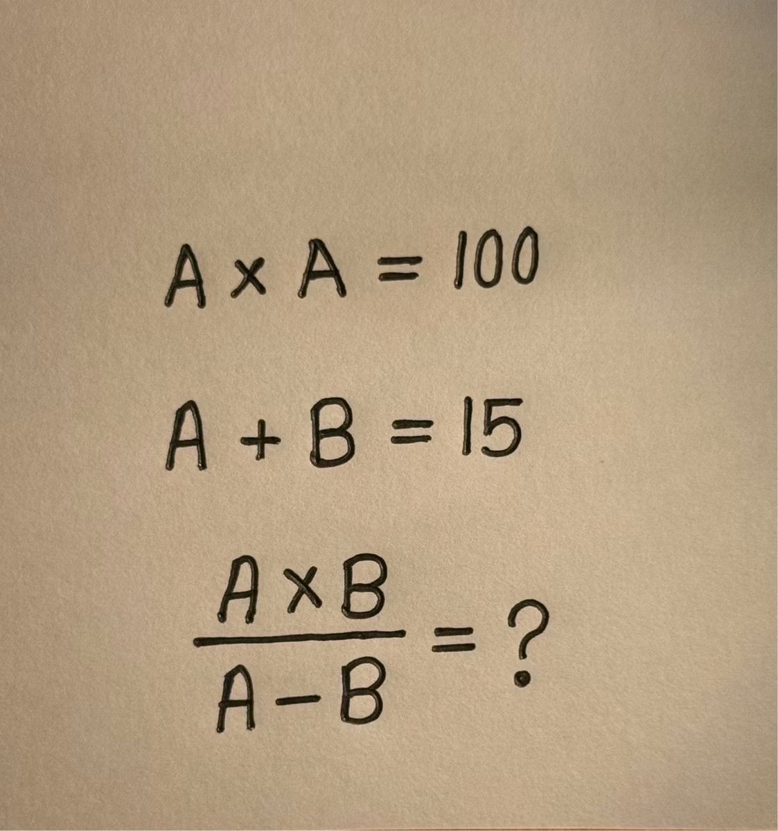 SmartThink6j's tweet photo. If you can solve this in 10 seconds, your intelligence level is above average.

Can you solve it? https://t.co/mqjiadWtI1