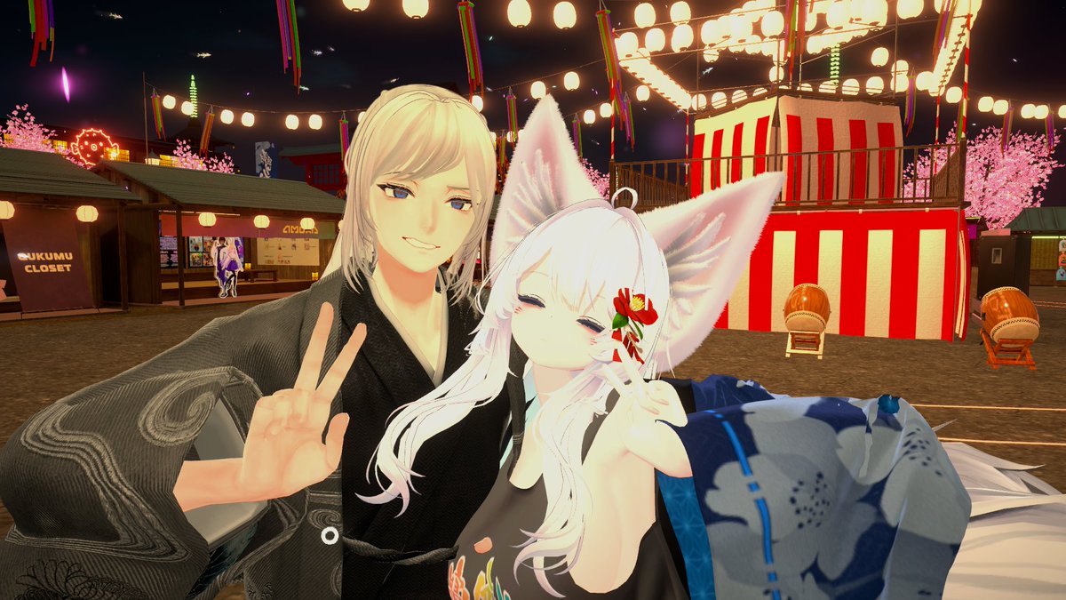 eventpenguin7's tweet photo. #VRC_Lovelia #寝転ん盆踊り2026
盆踊り夏祭り、めちゃくちゃ楽しかったです https://t.co/d5F5BYg3bt