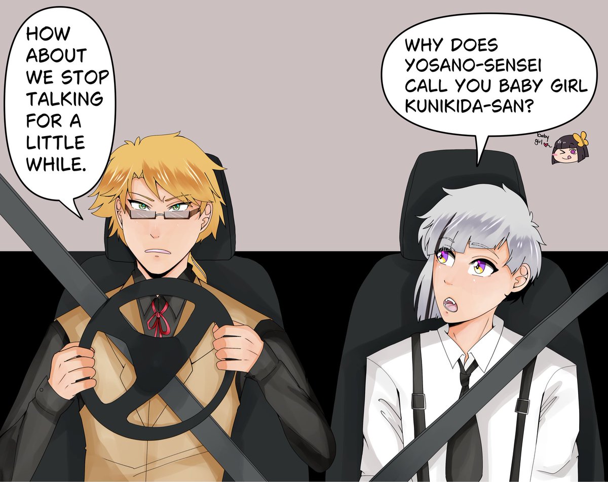 spoopycatt's tweet photo. redrew the baby girl meme 🌚 it can be read as ship or platonic 
#bsd #文スト #kunikidabsd #atsushibsd https://t.co/mhkEIGDs5C