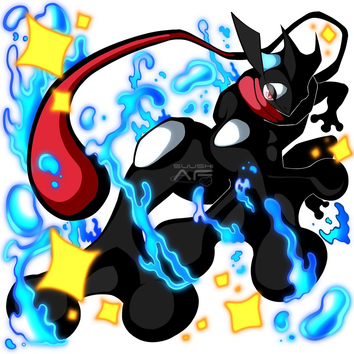 suushiaf's tweet photo. INCINEROAR X GRENINJA 🔴🔵 https://t.co/H6jjV1yyaV