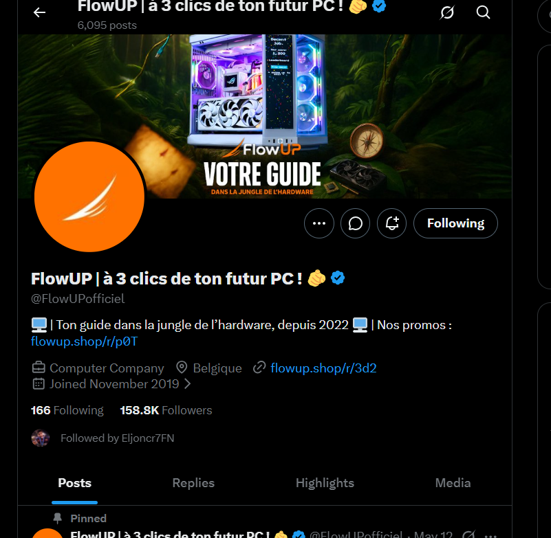 RG22NOWAYUt1's tweet photo. Bonjour @FlowUPofficiel  et @FRhardware  Je tente ma chance : je n’ai malheureusement pas les moyens de m’acheter un PC. Je suis abonné à vos chaînes et je suis vos contenus depuis longtemps. Si vous pouviez m’aider avec un PC FlowUP, ça m’aiderait énormément pour mes projets ❤️ https://t.co/LvWtqan5hV