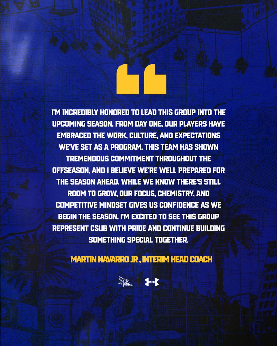 csub_wsoccer's tweet photo. New role. Same place. Same goal.

Coach Martin is ready to represent Bakersfield with pride.

#RunnersOnTheRise📈 #BakersfieldBuilt🏗️ https://t.co/vwFbsXWy2E