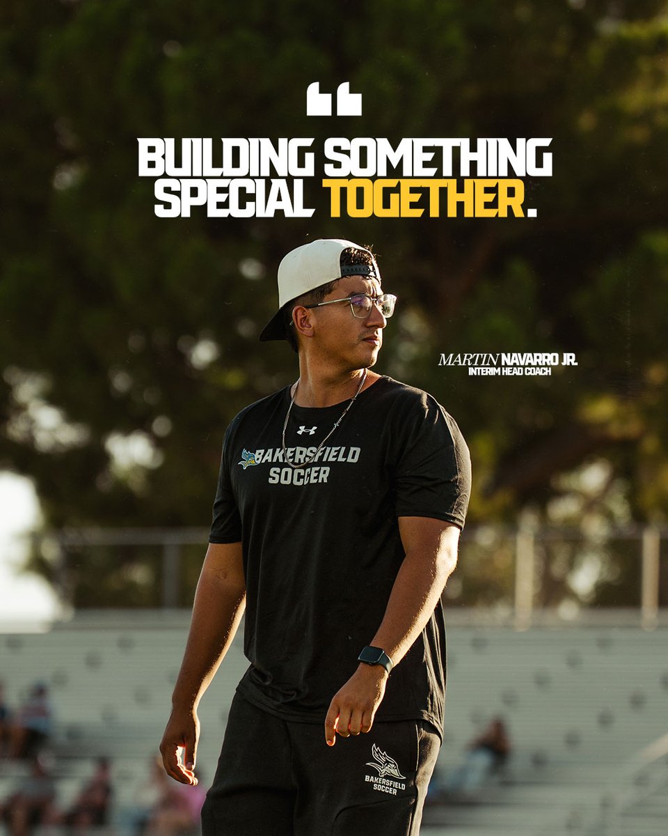 csub_wsoccer's tweet photo. New role. Same place. Same goal.

Coach Martin is ready to represent Bakersfield with pride.

#RunnersOnTheRise📈 #BakersfieldBuilt🏗️ https://t.co/vwFbsXWy2E