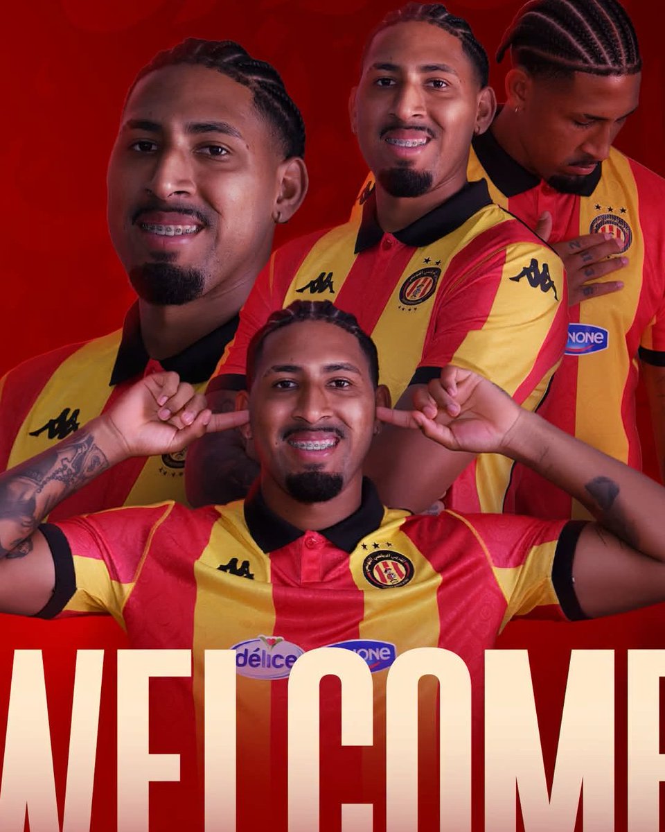 ESTuniscom's tweet photo. 🆕✍️ le milieu de terrain international péruvien #JesusCastillo🇵🇪 signe à l'Espérance pour 3⃣ ans. Welcome! 💐🤝 ❤️💛💪 https://t.co/caqUAMWEpi