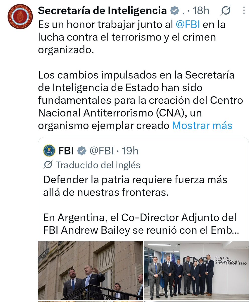 JulianMaciasT's tweet photo. El gobierno de Argentina a través de su servicio de inteligencia anuncia su colaboración con el FBI contra el terrorismo poco después de que Marcos Rubio llamara terroristas a progresistas, comunistas, socialistas y anarquistas. Lo hará con la tecnología de Palantir e Israel. https://t.co/pkrcDTTZPq