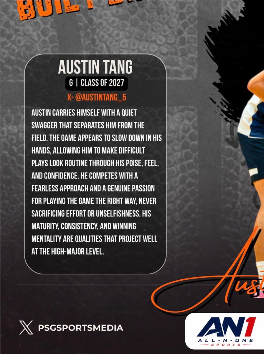 AustinTang_5's tweet photo. Thank you to @PSGSportsMedia for the coverage, and thank you coaches for your time at the @AllNOneSports1 showcase. It was a great experience. 

@AHSdawg_hoops @ShaneBryant31 https://t.co/585bXjR62Q