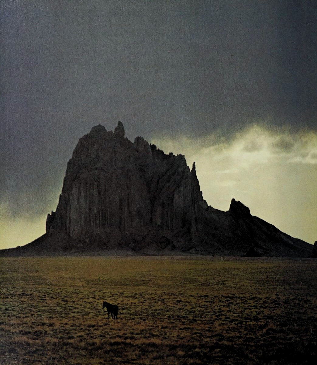 Ortgeist's tweet photo. Ship Rock, New Mexico, Terry Eiler, 1971 https://t.co/i9f7OtY8i2