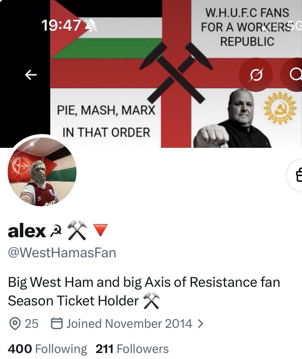 JoosyJew's tweet photo. The state of this knobhead 😂

A “Communist” who pays for a season ticket to fund a capitalist enterprise where Premier League clubs generated a record £6.8 billion in aggregate revenue.

(Not that this walking tea-towel has to concern himself with the Premier League any more) https://t.co/5kVByqCjfd