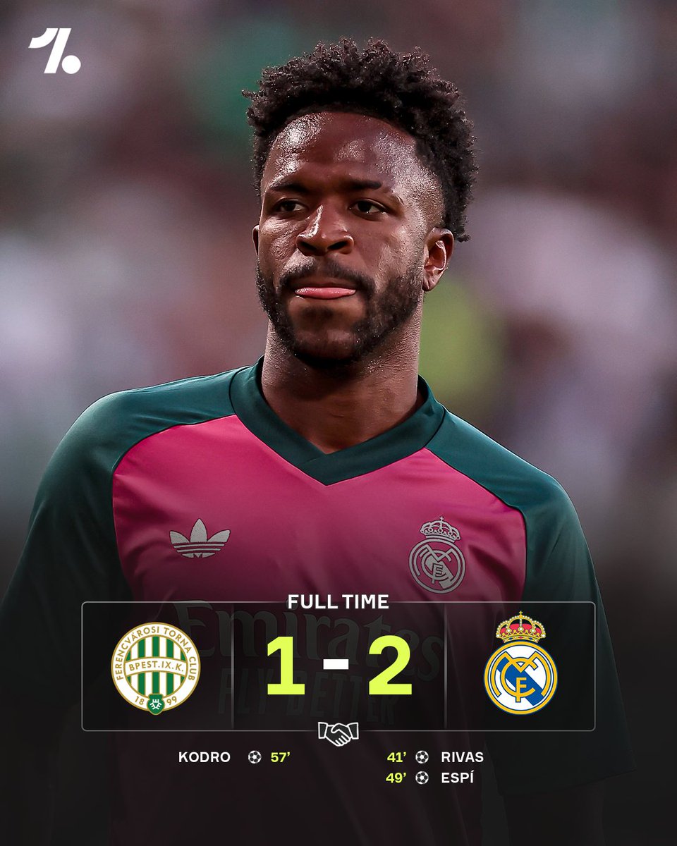 OneFootball's tweet photo. Real Madrid secure the victory in Hungary 🔥⚪️ https://t.co/0QLBhy5maS