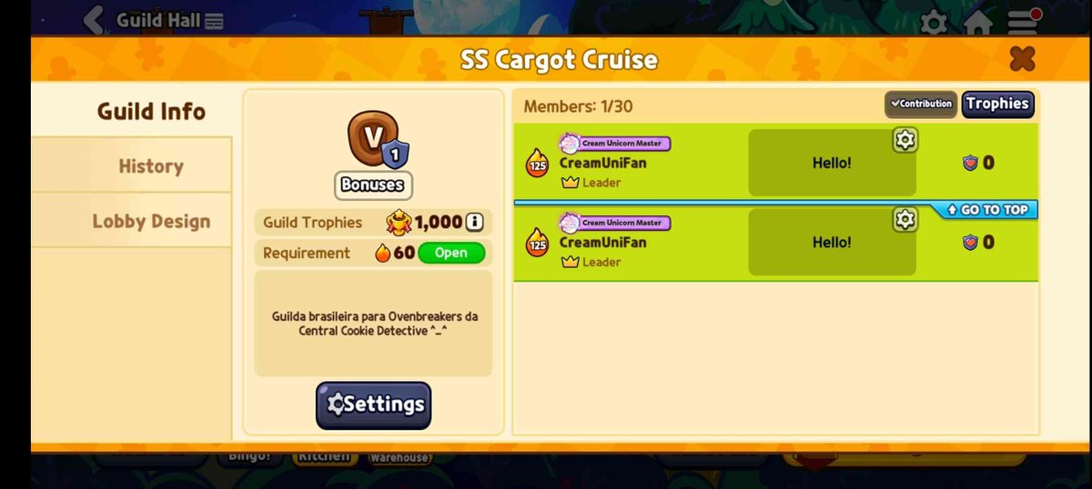 CentralOB's tweet photo. A Central Cookie Detective agora tem uma Guild no Ovenbreak!! Pra quem quiser entrar, o nome é SS Cargot Cruise! https://t.co/yDFs0J52CO