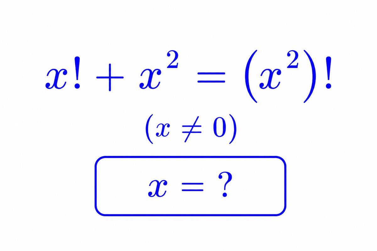 parth_hirpara05's tweet photo. 🔥 Can You Solve This Factorial Puzzle? 😱 | Find x
#MathChallenge #MathPuzzle #BrainTeaser #Mathematics #SolveForX https://t.co/8p1ftWZghn