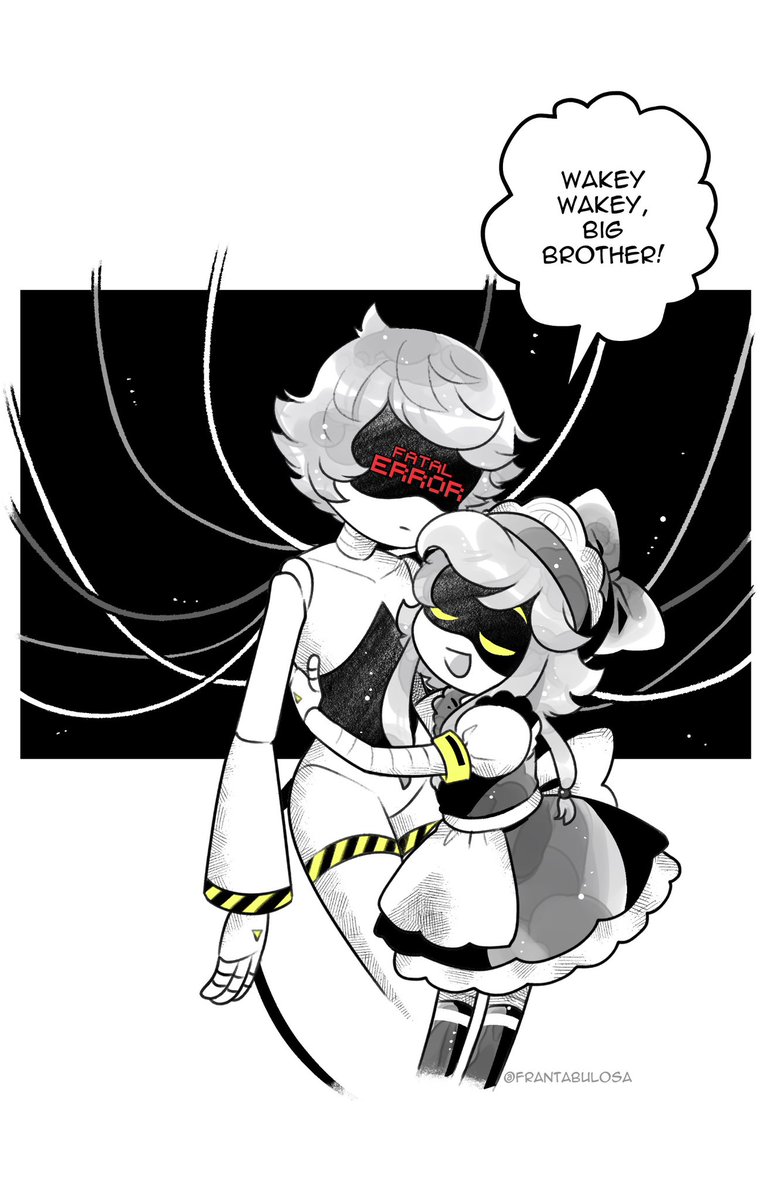 frantabul0sa's tweet photo. See? I said N would get many hugs! She’s got backups. :3
Also, I love how the drones just wear wigs lol. It’s cute!
#murderdrones #cyn #serialdesignationn https://t.co/LOhrKirYvl
