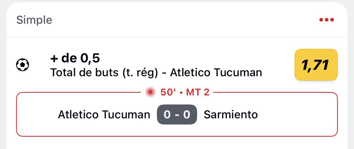 Franklin_prono's tweet photo. 🐢 Bet du 08/08

Bookmaker : Betclic 

🇦🇷 ~ +0,5 but Tucuman 📈 1,71

#TeamParieur https://t.co/ivIwIwghWj