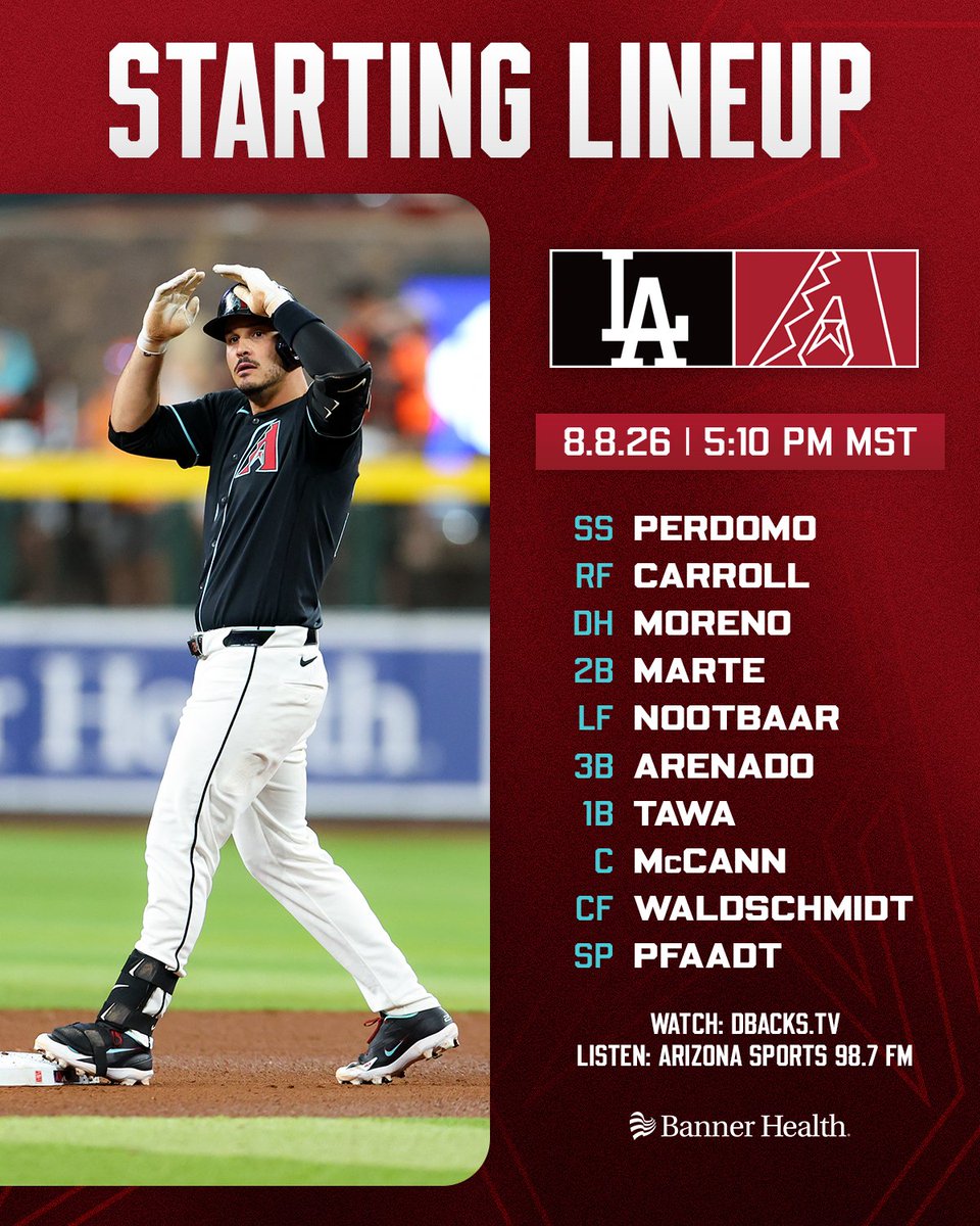 Dbacks's tweet photo. Back for Game 2.

You can get https://t.co/epBmrbYHsx for $17.99 right now. https://t.co/MC2ZvaAZTN